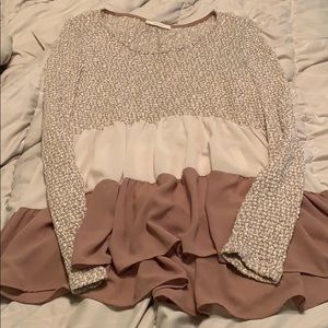 Peplum shirt. Light weight. S/M flexible/stretchy